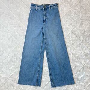 Zara Blue Flare & Wide Leg Jeans